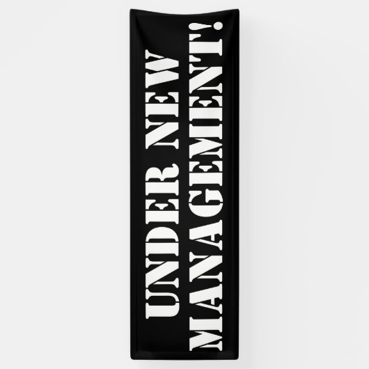 Onder Nieuwe beheerbanner Spandoek (Verticaal)