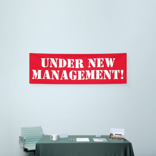 Onder Nieuwe beheerbanner Spandoek (Beurs)