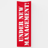 Onder Nieuwe beheerbanner Spandoek (Verticaal)