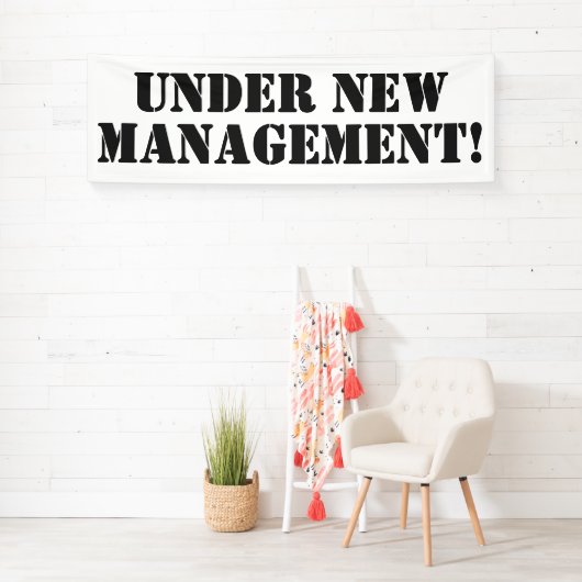 Onder Nieuwe beheerbanner Spandoek (Insitu)