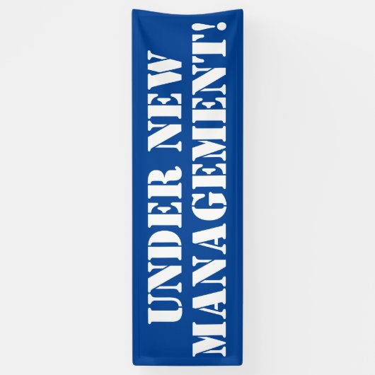 Onder Nieuwe beheerbanner Spandoek (Verticaal)