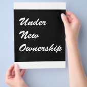 Onder Nieuwe Eigendom Flyer (Hand)