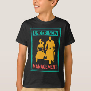 Onder Nieuwe Leiding Bachelorfeest Huwelijk Bruilo T-shirt