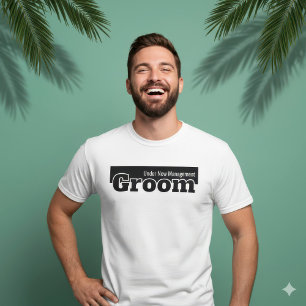 Onder Nieuwe Leiding Bruidegom Humoristische Jongg T-shirt