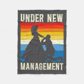 Onder Nieuwe Leiding Bruidegom Trouwen Bachelorfee Fleece Deken (Voorkant)