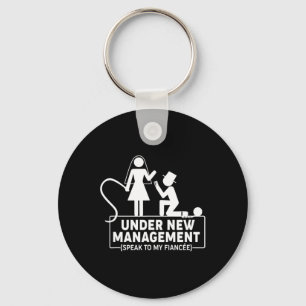 Onder Nieuwe Leiding Bruiloft Geschenken Bruidegom Sleutelhanger