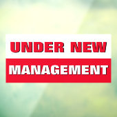 Onder nieuwe leiding Klein Bedrijf Raamsticker (Vel 3)