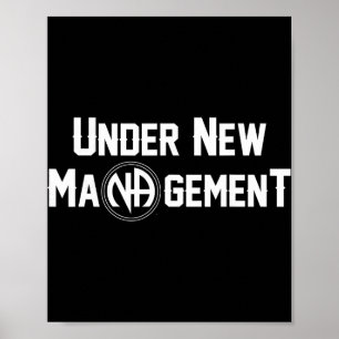 Onder Nieuwe Leiding Narcotics Anonymous Ontwerp Poster