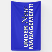 Onder Nieuwe Leiding Spandoek (Verticaal)