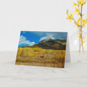 Onder Oktober Skies Kaart (Gele Bloem)