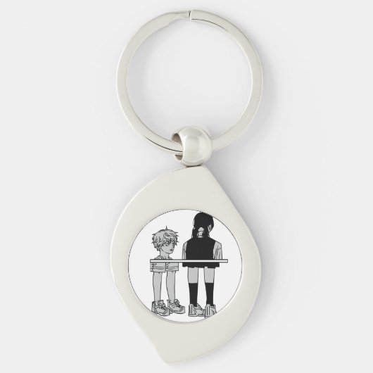 Onder Ons Denji & Asa Sleutelhanger (Voorkant)