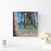 Onder Pensacola Beach Pier Muur Klok (Huis)