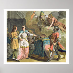 Onder Philippe le Bel (1268-1312) staat Stropdas Poster