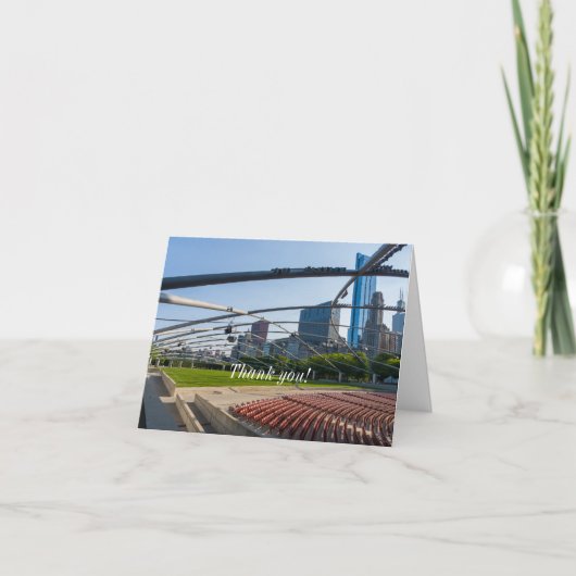 Onder Pritzker Paviljoen bedankpas Kaart (Voorkant)