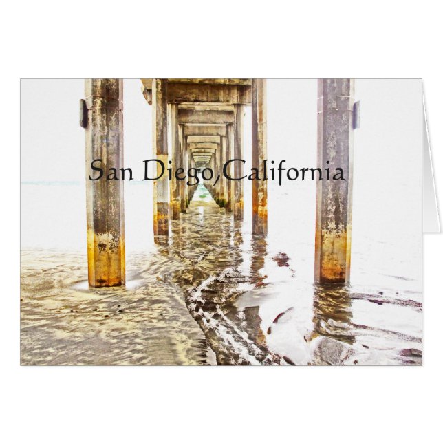 Onder Scripps Pier (Voorkant Horizontaal)