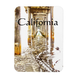 Onder Scripps Pier, California Magnet Magneet