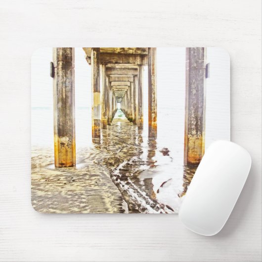 Onder Scripps Pier Muismat (Met muis)