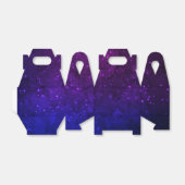 Onder sterren in de blauwe en Paarse as Bedankdoosjes (Uitgevouwen)