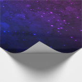 Onder sterren in de blauwe en Paarse as Cadeaupapier (Hoek)