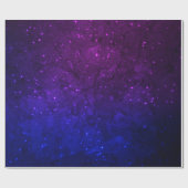 Onder sterren in de blauwe en Paarse as Cadeaupapier (Vlak)
