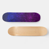 Onder sterren in de blauwe en Paarse as Persoonlijk Skateboard (Horizontaal)