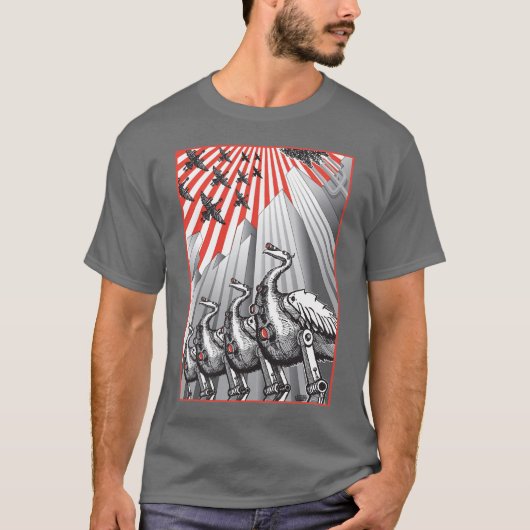 Onder Surveillance Dark Grey T-Shirt (Voorkant)