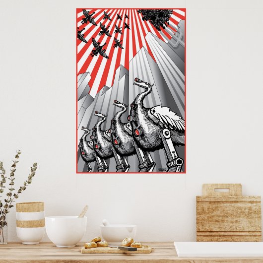 Onder Surveillance kolossal Print (Keuken)