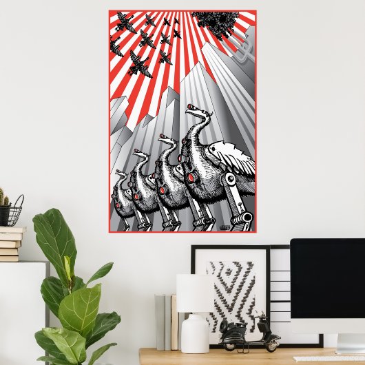 Onder Surveillance kolossal Print (Thuiskantoor)