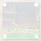 Onder The Lights door John Falter Glazen Onderzetter (Achterkant)