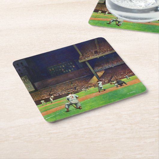 Onder The Lights door John Falter Kartonnen Onderzetters (Schuin)