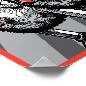 Onder toezicht grote afdruk poster (Hoek)