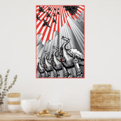 Onder toezicht grote afdruk poster (Keuken)