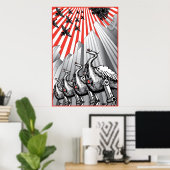 Onder toezicht grote afdruk poster (Thuiskantoor)