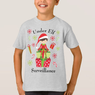 onder toezicht van Elf met kerstfeestdag T-shirt