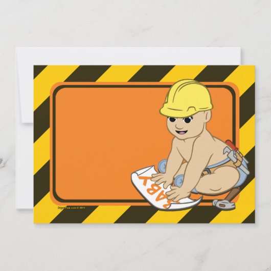 Onder Uitnodigingen om een baby te bouwen (Voorkant)