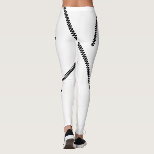 Onder uw huid Inc. Zipper Pants Leggings (Achterkant)