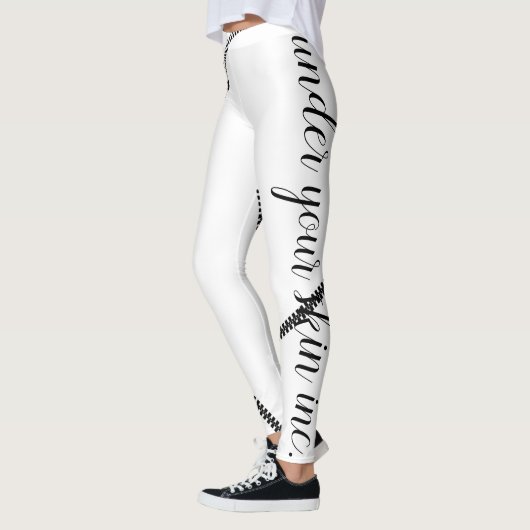 Onder uw huid Inc. Zipper Pants Leggings (Links)