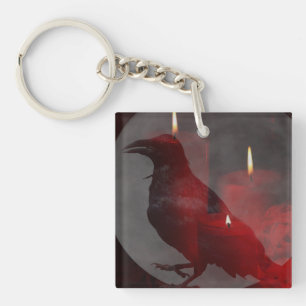 Onder Uw Spel in Rood Sleutelhanger