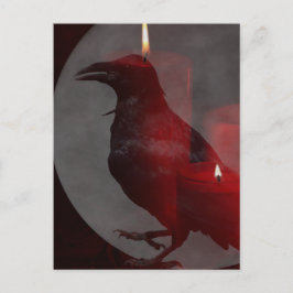 "Onder Uw Spell in Rood" Briefkaart