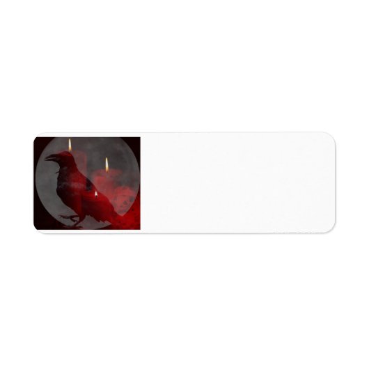 "Onder Uw Spell in Rood" Etiket (Voorkant)