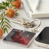 "Onder Uw Spell in Rood" Sleutelhanger (Voorkant Rechts)