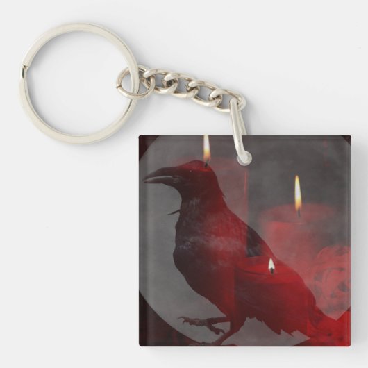 "Onder Uw Spell in Rood" Sleutelhanger (voorkant)