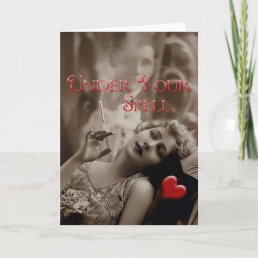 Onder Uw Valentijn Spell Feestdagen Kaart (Voorkant)