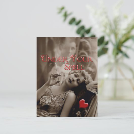 Onder Uw  Valentijn Spell Feestdagenkaart (Staand voorkant)