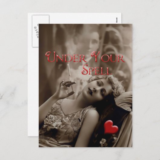 Onder Uw  Valentijn Spell Feestdagenkaart (Voorkant / Achterkant)