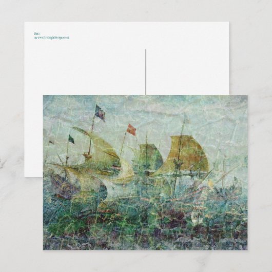 Onder volledige Sail Briefkaart (Voorkant / Achterkant)