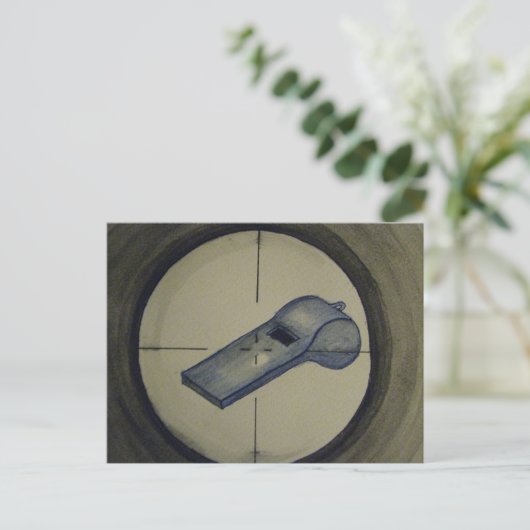 Onder vuur briefkaart (Staand voorkant)