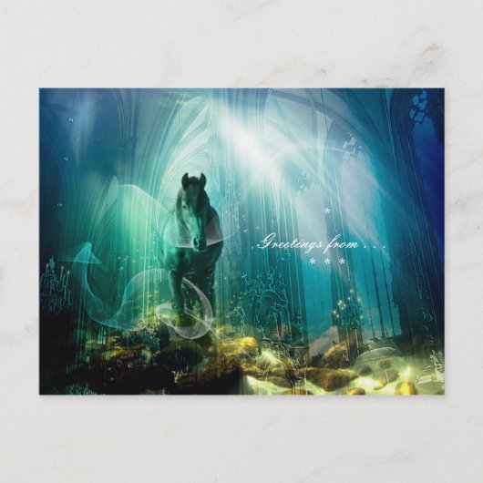 Onder water - Briefkaart (Voorkant)