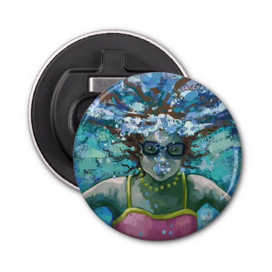 Onder water button flesopener (Voorkant)