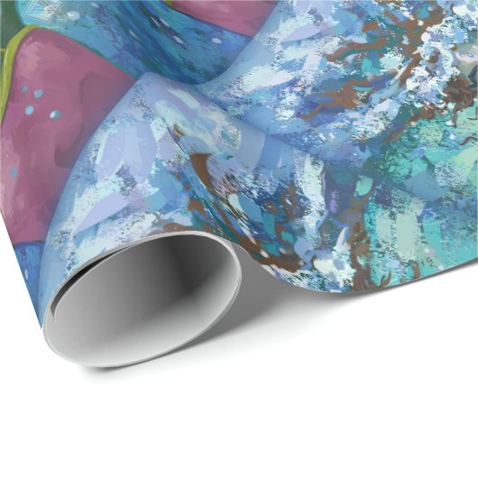 Onder water cadeaupapier (Rol Hoek)